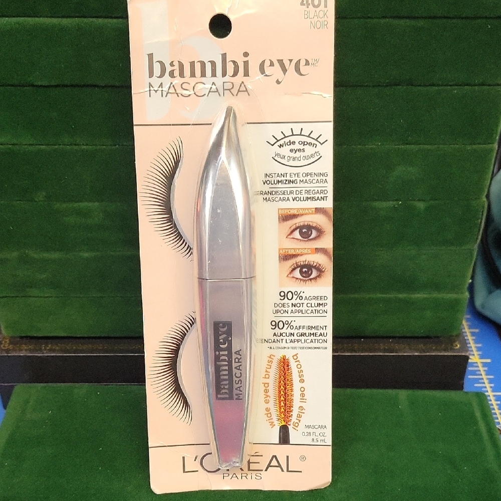 L'Oreal Bambi Eye Mascara 401 Black New Sealed Package